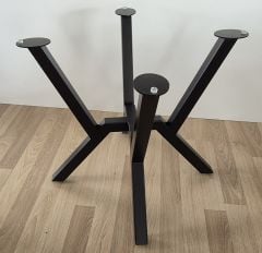 Meşe Yuvarlak Cam Masa