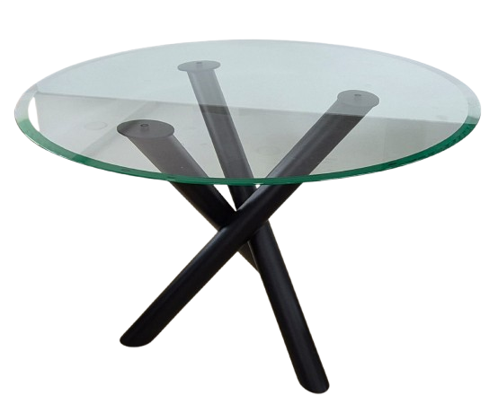 Göknar Yuvarlak Cam Toplantı  Masası
