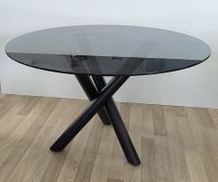 Göknar Yuvarlak Cam Toplantı  Masası