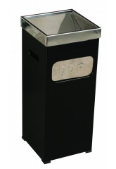 Kare Paslanmaz Küllük Boyalı Çöp Kovası