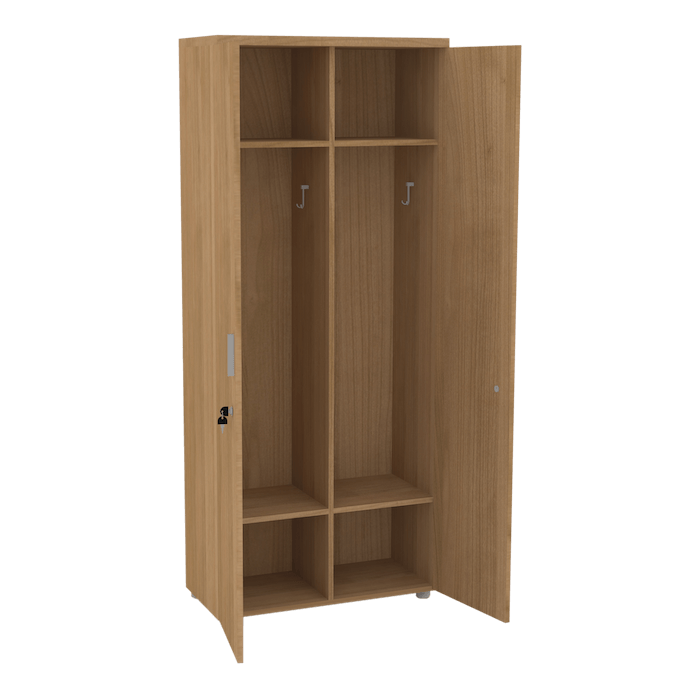 80x190’lık Ortadan Dikmeli Vestiyer Dolap (Derinlik 40 cm)
