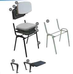 Form Konferans Sandalyesi (Yazı Tablalı