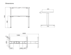 Ayarlanabilir Kumandalı Masa Ayağı