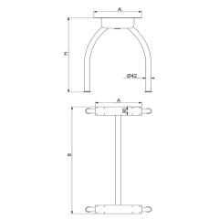 Kavak Ofis Masa Ayağı