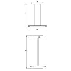 Ladin Ofis Masa Ayağı