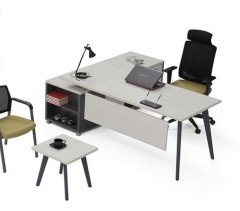 İron Sabit Etejerli Çalışma Masası Grubu