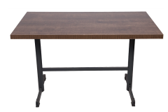 Ahşap Tablalı Dikdörtgen Yemek Masası