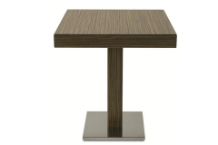 Döküm Ayaklı Ahşap Tablalı Cafe Masası