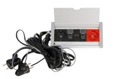 Alüminyum Kapaklı Priz Sistemi (2 Şebeke)