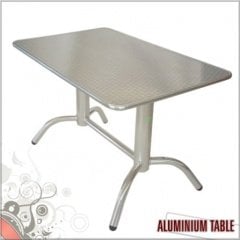 Alüminyum Dikdörtgen Bahçe Masası