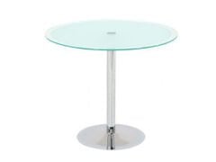 Yuvarlak Cam Toplantı Masası