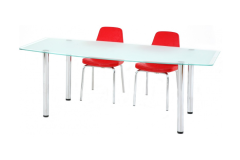 Zau Elips Cam Toplantı Masası