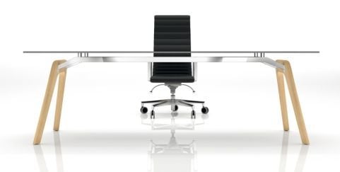 Penguen Cam Çalışma Masası