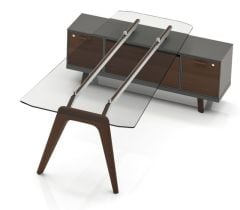 Penguen Cam Yönetici Masa Takımı