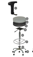 İntegral Çemberli Krom Tabure