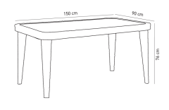 Osaka Dış Mekan Masası 150x90