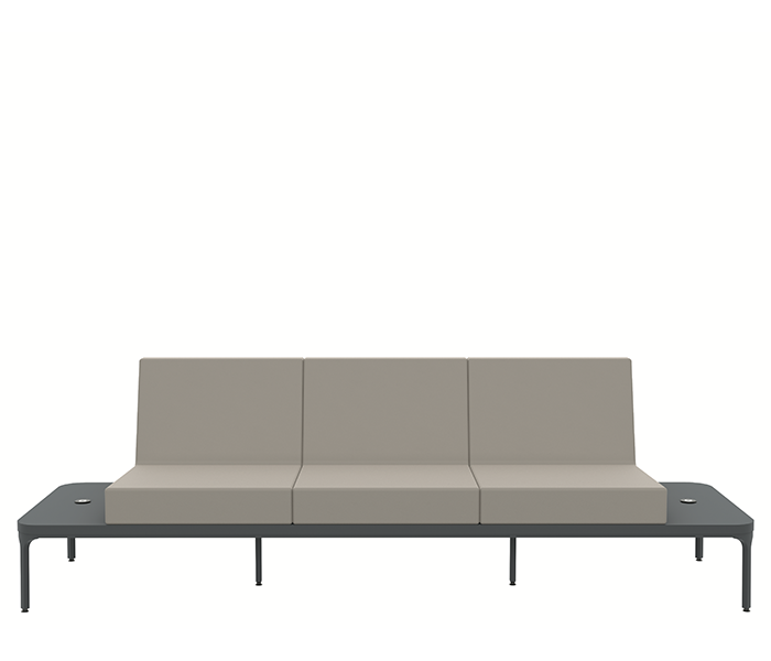 Beks Üçlü Bekleme Çift Sehpalı