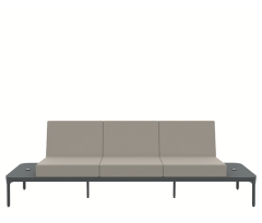 Beks Üçlü Bekleme Çift Sehpalı