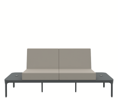 Beks İkili Bekleme Çift Sehpalı