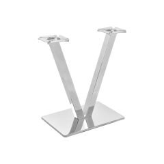Azelya Masa Ayağı İkili Çapraz Krom