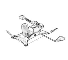 Multitilt Mekanizma Çift kollu Frenli 25x15