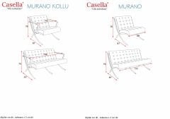 Murano Tekli Bekleme Koltuğu