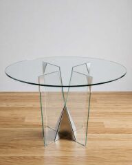 Lale Yuvarlak Cam masa