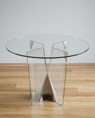 Lale Yuvarlak Cam masa