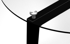 Nora Yuvarlak Cam Masa