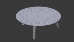 Nora Yuvarlak Cam Masa