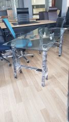 Çaça A Ayaklı Cam Masa