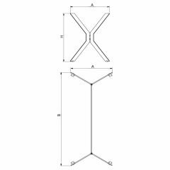 Yasemin Masa Ayağı Krom