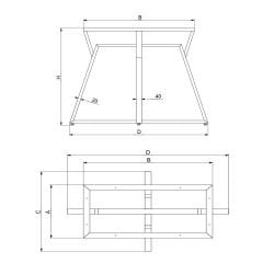Ardıç Büyük Masa Ayağı