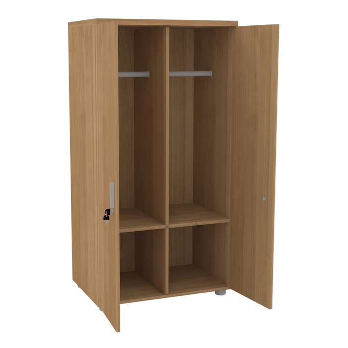 80x160’lık Ortadan Dikmeli Vestiyer Dolap (Derinlik 55 cm)
