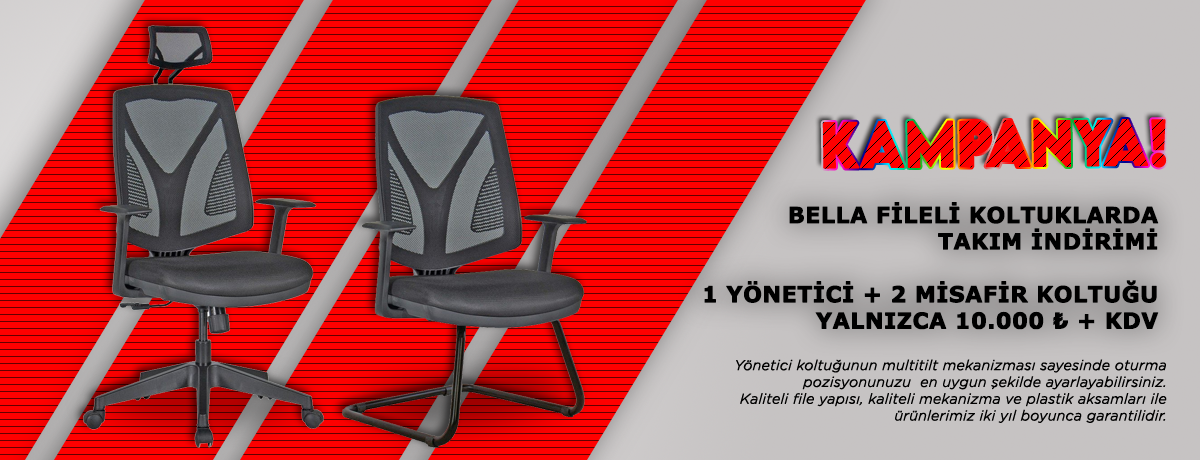 Bella Fileli Çalışma Yönetici Koltuğu Takımı